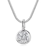 Materia Zirkonia Anhänger Silber 925 Damen Halskette rhodiniert KA-222-K22-40cm