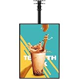 Digitale LED-Wandtafel, elektronische Werbeanzeige, LED-Menütafel mit Hintergrundbeleuchtung im Restaurant, HD-beleuchteter Plakatbildschirm für Einkaufszentren/Ausstellungen, 1 Stück, 63,3 x 37,1 c