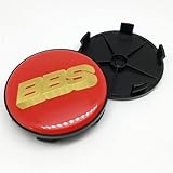 XIYUANFA 4 Stück Felgenkappen Nabenkappen für BBS 68mm, Radnabenkappen Felgendeckel Wasserdicht Staubdicht Rostfrei Auto Zubehör,D