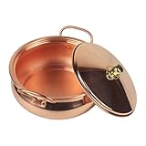Baoblaze Kupfertopf für Herd, Induktion, schöne Form, Kochtopf mit Deckel, Stielkasserolle, Kupferkochgeschirr, Hot Pot für Restaurant zu Hause, 24CM