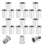 Nietmuttern Sortiment M3, VIGRUE 50Pcs Nietmutter M3 A2-70 Edelstahl Werkzeug Flachkopf Gewinde Rivet Nutsert Cap Muttern Nietmutter Sortiment Set Gewindenieten