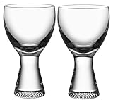 Kosta Boda Weinglas, transparent