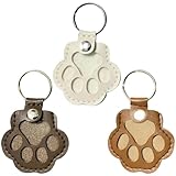 Ymxygz 3 Stücke Leder Katze Pfote Keychain Tragbare Pet Haar Memorial Andenken Keychain Schlüsselring Für Haustier Gedenk