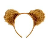 Oblique-Unique® Haarreifen Teddy Bär Ohren Braun Bären Kostüm Fasching Karneval Party