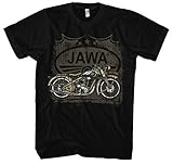 Jawa Herren T-Shirt | jawa t-Shirt - jawa 350 Tshirt - Motorrad Geschenke für männer Tshirt - Motorrad Tshirt Herren | M1 (Schwarz, XL)