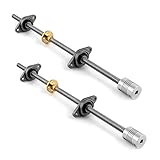 QWORK® 2 Sets 300 mm 8 mm T8 Gewindestange Leitspindel für 3D-Drucker , Führen Schraube , Kupfer Mutter , Kupplung , Pillow Block Kugellager , Sechskantschlüssel