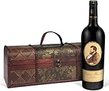 Das perfekte Weingeschenk: Baron Philippe de Rothschild 'Baron Henri' A.O.C. Medoc (0.75 l) in edler Vintage-Holzbox-, Bordeaux in Holzkiste aus Frankreich für Kenner und Experten