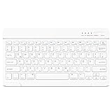 Bluetooth Tastatur, Bluetooth Keyboard, German Layout QWERTZ Lightweight Portable Wireless Keyboard for iPhone, iPad, Samsung, Lenovo, Huawei, Kompatibel Windows, Android, IOS