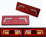 2 x 12/24 V LED-Rücklicht für LKW, Anhänger, Chassis, Van, Wohnwagen, Wohnmobil, Bus
