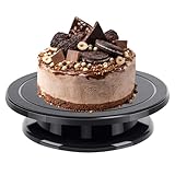 Qizeroty Tortenplatte Drehbar, Drehteller Torte 28 Cm, Fondant Backzubehör, Drehbarer Tortenteller Back, Drehteller Torte Für Tortendekoration & Backen, Drehbare Tortenplatte Geschenk Für Bäckerinnen