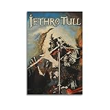 Jethro Tull Print Albumcover signiertes limitiertes Poster, Musikcover-Poster, Pop-Hip-Hop-Rap-Sänger-Star, Musikposter, ästhetische Leinwand, Wandkunst für Mädchen und Jungen, Teenager,