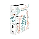 Original Falken Motivordner-Kindergarten mit Einstecktasche. Made in Germany. 8 cm breit DIN A4 Motiv Dschungel, Ringordner Aktenordner Briefordner Büroordner Plastikordner