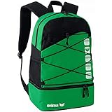 Erima Unisex Club 5 Multifunktionsrucksack mit Bodenfach (723342), smaragd/schwarz, 1