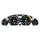 JTSGHRZ Plasma Tacho Tachoscheiben Für BMW E46 323Ci 325Ci 328Ci 330Ci 2000-2006, Instrumentenanzeige 300 km/h