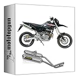 arrow 72607AO auspuff zugelassen doppel auspuff thunder aluminium endkappe edelstahl kompatibel mit honda fmx 650 2005 2006 2007 2008 mototopgun