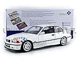 Solido BMW M3 Lightweight, E36 Coupé, 1995, Modellauto, Maßstab 1:18, weiß