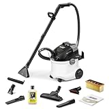 Kärcher Waschsauger SE 6 Signature Line, 2-in-1-Sprühsaugschlauch, Frischwassertank: 4 l, Schmutzwassertank: 4 l, Waschbodendüse mit Hartbodenaufsatz, Waschpolsterdüse, Boden-, Polster- und Fugendüse