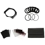 Komplettes ND 2 4 8 16 Filter-Set für Cokin P-Halter + 9 x Adapterring 58 mm