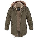 bw-online-shop Winterparka Fishtail mit Futter oliv - S