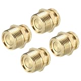 PATIKIL Luftkompressor-Tank-Ablassventil, 4er-Pack G 3/8" Messing-Luftkompressor-Ablassventil Ersatzteil