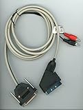 RGB Scart TV Kabel (echter 23 Pin Connector) mit extra Soundeingang kompatibel für Amiga