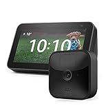 Blink Outdoor HD-Sicherheitskamera (1 Kamera) + Echo Show 5 (2. Generation, Anthrazit)