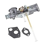 MCHNIC Vergaser mit Dichtung für Briggs & Stratton Motoren 498298 495426 692784 495951 492611 490533, Pulsa-Jet 299437, Agria Balkenmäher 5300, Tielbürger t75, Aggregate, Schiebemäher, Wasserpumpen