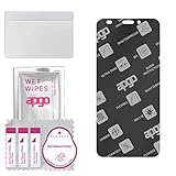 apgo Hybrid Schutzglas, Matt, kompatibel mit Pinephone, Flexible Nano Glass, toller Ersatz für Hartglas, kratzfester Displayschutzglas, Displayschutz, Full Glue