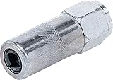 BGS 3143 | Mundstück für Fettpresse | Schmiermittelaufsatz | Hand Fettpresse, Fettpressenrohr Adapter | Schmierpresse Anschluss Nippel