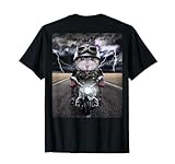Graues Zwerghamster Fahrmotorrad auf der Autobahn T-Shirt