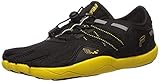 Fila Kids' Skele-Toes Bay RNR 3 Water Shoe, Black/Lemon/Metallic Silver, 1 M US Little Kid