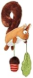 SIGIKID 41010 Anhänger Eichhörnchen Baby Activity On Tour Mädchen und Jungen Babyspielzeug empfohlen ab Geburt braun