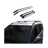 Dachreling + Dachträger Set für VW Caddy 2003-2015 Kurzer Aluminium Schwarz 4tlg