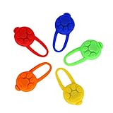 Yizhet 5 Stück Silikon Hunde Leuchtanhänger Hunde Licht 3 Modis Leuchtanhänger Hund Clip On Scheinwerfer Blinker Wasserdicht Haustier Sicherheit Nacht Laufende Lichter