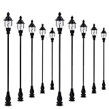 Evemodel 10 STK. 00/H0 Gaslaterne Gartenlampen Parklaternen LQS21 Neu
