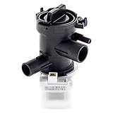 MIRTUX Ablasspumpe für Waschmaschinen, kompatibel mit Bosch, Balay und Siemens | Komplette Pumpe mit Magnettechnologie | Leistung: 30 Watt | Originalcode: 145212 Grau