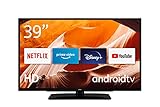 Nokia Smart TV 3900A - 39 Zoll Fernseher (98cm) Android TV (Full HD, LED, WLAN, HDR, Triple Tuner DVB-C/S2/T2, Google Play Store inkl. Sprachassistent, Netflix, YouTube, Prime Video, Disney+)