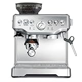 Sage - The Barista Express - Kaffeemaschine mit manuellem Milchaufschäumer & integriertem Mahlwerk - 16 Mahlgradeinstellungen, automatisches Mahlen, individueller Milchschaum - Gebürsteter Edelstahl