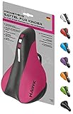 Prometheus Kinderfahrradsattel Junior Sattel für Kinderfahrrad Laufrad bequemer Unisex Kinder Fahrrad-Sattel für 12 14 16 und 18 Zoll (Rosa/Schwarz)