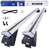 DGH SYSTEM Kompletter Aluminium-Dachträger Relingträger Easy Line Advanced 135 cm kompatibel mit Audi A3 8Y Sportback Fließheck 5 Türer 2020- mit geschlossener Dachreling, abschließbar, Nutzlast 90 kg