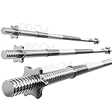 Physionics® Langhantel - 120 / 140 / 165 cm, Ø 30 mm verchromt, 6,6 / 7,9 / 9 kg, Sternverschlüsse, bis 300 kg belastbar - Langhantelstange Hantel Hantelstange (120 cm (6,6kg))