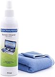 Blum Manufaktur 50ml - Bildschirmreiniger - Screen Cleaner - PC-Reiniger - inkl. Mikrofasertuch 30 x 30 cm - Monitorreiniger - Made in Germany