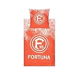 Fortuna Düsseldorf Bettwäsche Set ** Hassels **, 135 x 200 cm, 100% Baumwolle, Reißverschluss