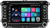 SWTNVIN Android 10.0 Auto Audio Stereo Kopfeinheit Fits für VW Golf 5 Plus 6 Passat B6 Polo 6R Skoda Fabia Seat Leon DVD Radio 7 Zoll HD Touchscreen GPS Navigation mit Bluetooth WiFi SWC 2GB+32GB