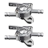 2 Stück Benzinhahn Schalter Kraftstofftank Benzinhahn Schalter Benzinhahn Quad Schließfunktion Ölschalter 6 mm Inline Petrol Tap Universal für 50 cc 70 cc 90 cc 100 cc 110 cc Pit Quad Dirt Bike ATV