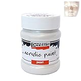 Zita`s Creative Acrylfarbe Perlmutt 230ml - weiß, Perlmuttfarbe, Bastelfarbe, Acrylfarbe