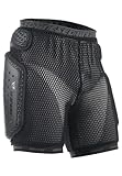 Dainese - Hard Short E1, Schützende Motorradhose, 3D Gepolstert, Oberschenkel, Ellbogen und Rückenschutz, Weiches und Elastisch Material, Schwarz