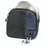 Hama CD-Player-Tasche für Discman und 3 CDs (mit Kabelausgang und Gürtelschlaufe) schwarz/blau