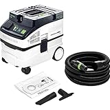 Festool Absaugmobil CT 15 E CLEANTEC (mit Hauptfilter, Saugschlauch, SELFCLEAN Filtersack, Fugendüse, Polsterdüse)