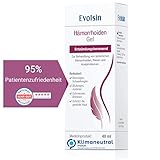 Evolsin® Hämorrhoiden Gel - gegen Brennen, Schmerzen, Blutungen & Juckreiz - entzündungshemmende Hämorrhoiden Salbe auch bei Analfissuren – Medizinprodukt